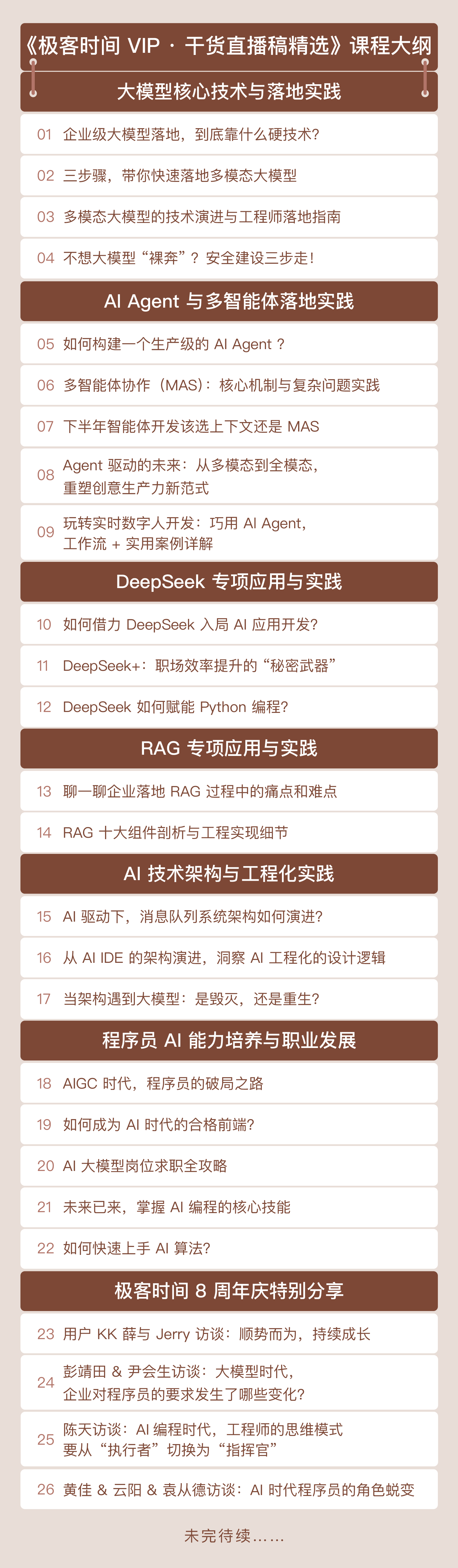 极客时间 VIP · 干货直播稿精选